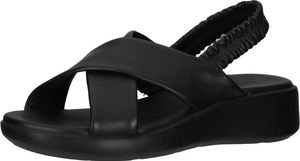 Eleganti sandali Legero, scarpe slip-on da donna, 2-000261, 100, nero
