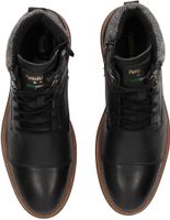Sportliche Pantofola d´Oro Stiefelette Schnürschuhe für Herren 10233056.25Y Schwarz