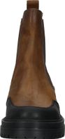 Modische Sansibar Stiefelette Schlupfschuhe für Damen 1101918 42 Braun