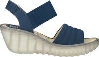 Elegant FLY London sandals, slip-on shoes for women, P501414 002, blue