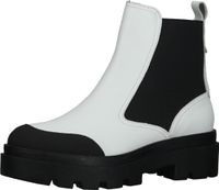 Botines cómodos FLY London, zapatos sin cordones para mujer P144879 001 Blanco