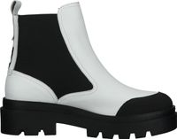 Botines cómodos FLY London, zapatos sin cordones para mujer P144879 001 Blanco