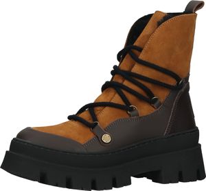 Hochwertige Steve Madden Stiefelette Schnürschuhe für Damen Fuzzy SM11002208-CDB Braun
