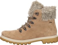 Comfortable Legero ankle boots, lace-up shoes for women, 2-009662-4500, beige