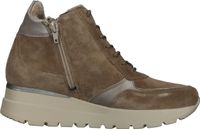 Komfortable waldläufer Sneaker Schnürschuhe für Damen 793801 201 830 Beige