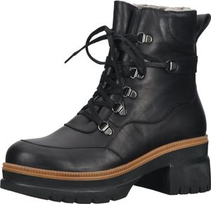 Comodi stivaletti ILC, scarpe stringate da donna, C46-8940 -01, nero