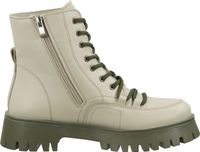 Bottines ILC de haute qualité, à lacets, pour femme, C48-4721-04-05, beige