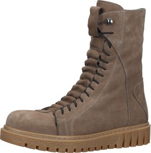 Trendige LAZAMANI Stiefelette Schnürschuhe für Damen 68.039 taupe Beige