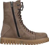 Trendige LAZAMANI Stiefelette Schnürschuhe für Damen 68.039 taupe Beige