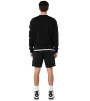 Hollister X NBA Sweat Shorts with Team Logos, Cotton Tracksuit Bottoms, 328-278-0256-909, Black