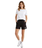 Pantaloncini sportivi da donna Hollister X Social Tourist, pantaloni sportivi, pantaloni in cotone 365-347-0004-900 neri