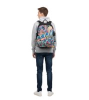 Rivacase Agora Urban Skaters Kinder-Rucksack für Mädchen und Jungen Alltags-Rucksack Schul-Rucksack 12L 5420 BK Schwarz/Bunt
