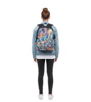 Rivacase Agora Urban Skaters Kinder-Rucksack für Mädchen und Jungen Alltags-Rucksack Schul-Rucksack 12L 5420 BK Schwarz/Bunt