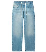 Jean jogging homme élégant, coupe ample en denim avec cordon de serrage, BR-12000, bleu, disponible en plusieurs coloris : Bleu Pacifique, Bleu Années 90 ou Bleu Ciel