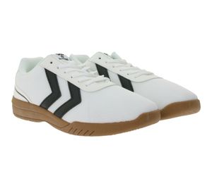 Sporty hummel Steady Game sneakers for women/children with non-slip outsole, trainers, sports shoes 228856-9001 White