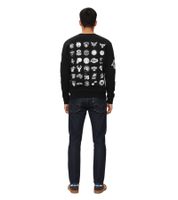 Hollister X NBA Herren Sweatshirt mit NBA-Team-Logos Baumwoll-Sweater Langarm-Shirt 322-221-1592 in Schwarz oder Rot
