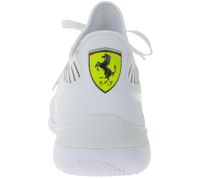 Baskets PUMA X Ferrari SF Evo Cat Mace Unisexe avec Logo Ferrari - Chaussures de Sport Automobile 306228 02 Blanc/Noir