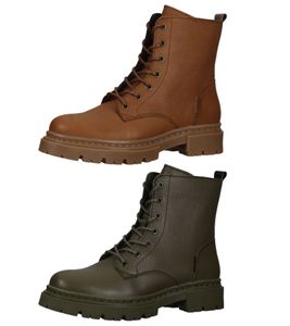 Stivaletti BULLBOXER di alta qualità, scarpe stringate da donna 610504E6LC in kaki o marrone