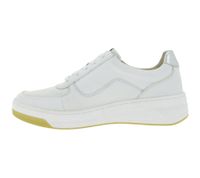 CAPRICE Damen Sneaker im Layer-Look Echtleder-Schuhe Schnür-Schuhe 9-23720-44 191 Weiß