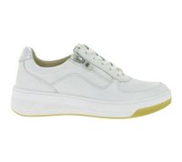 CAPRICE Damen Sneaker im Layer-Look Echtleder-Schuhe Schnür-Schuhe 9-23720-44 191 Weiß