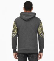 Versatile men's hooded sweatshirt with cool brand prints Hoodie Sweater 19078 Anthracite