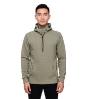 Felpa con cappuccio da uomo alla moda con mascherina integrata. Felpa con cappuccio 19139 Khaki Melange