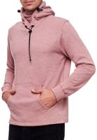 Felpa con cappuccio da uomo alla moda con mascherina integrata, pullover con cappuccio 19139, rosso mélange