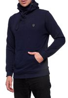 Men's sporty hoodie with cool hood, sweater, hooded pullover 19140, navy blue