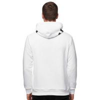 Suéter con capucha para hombre, sudadera con capucha y bolsillo canguro informal, sudadera tipo pulóver 19152 Blanco