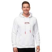 Suéter con capucha para hombre, sudadera con capucha y bolsillo canguro informal, sudadera tipo pulóver 19152 Blanco