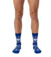 1 paire de chaussettes homme Happy Socks Smooth Sail, imprimé marin, en coton, pour tous les jours, P002595 Bleu/Blanc