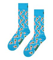 1 paire de chaussettes Happy Socks à motif balles de tennis, chaussettes homme en coton, motif balles de tennis, coloris vert/jaune/noir, référence P002587