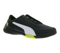 PUMA X Scuderia Ferrari SF Kart Cat III Damen oder Kinder Sneaker mit Ferrari-Logo Motorsport-Schuhe 306219 05 Schwarz/Weiß