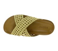 modische INUOVO Damen Echtleder-Pantoletten mit flexibler Laufsohle Schlupf-Schuhe 396052 Braun