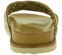 modische INUOVO Damen Echtleder-Pantoletten mit flexibler Laufsohle Schlupf-Schuhe 396052 Braun