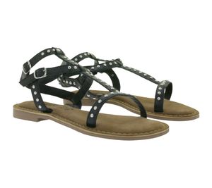 Sandali da donna alla moda LAZAMANI con borchie - Scarpe estive LA75021 Nero