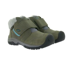 KEEN Kootenay IV Mid Kids' Winter Shoes, Waterproof Snow Boots with Eco Anti-Odor Treatment, Outdoor Shoes 1026751 Gray