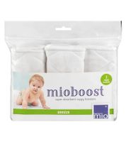 3-Pack Bambino Mio Baby Toddler Absorbent Insert with Stay-Dry Top Layer, Reusable Cloth Diaper Insert, White