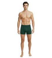 Pack de 2 calzoncillos bóxer premium para hombre de U.S. POLO ASSN., ropa interior sostenible, 180 g/m², 134 68262 53696 en azul rey/azul marino, verde oscuro/rojo vino, naranja/gris jaspeado o gris oscuro/negro.
