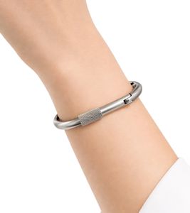 Modern Calvin Klein Women's Stainless Steel Bracelet with Lobster Clasp - Wrist Jewelry KJJHMD10010 Silver