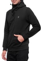 Felpa sportiva da uomo con cappuccio, 19140, disponibile in nero, kaki, grigio, blu e bianco.