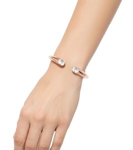 Stylish Calvin Klein Women's Stainless Steel Bracelet with Sparkling Crystals, Wrist Jewelry, Size XS, KJ8YPF1402, Rose Gold