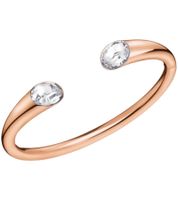 Stilvolles Calvin Klein Damen Edelstahl-Armband mit funkelnden Kristallen Arm-Schmuck Handgelenk-Schmuck Größe XS KJ8YPF1402 Rosegold