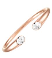 Stilvolles Calvin Klein Damen Edelstahl-Armband mit funkelnden Kristallen Arm-Schmuck Handgelenk-Schmuck Größe XS KJ8YPF1402 Rosegold