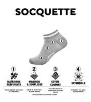 5 pares de calcetines deportivos Umbro para hombre y mujer, con certificación Oeko-Tex Standard 100, en negro o blanco