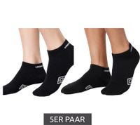 5 pares de calcetines deportivos Umbro para hombre y mujer, con certificación Oeko-Tex Standard 100, en negro o blanco