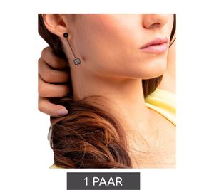 Pendientes Calvin Klein para mujer con cristales de Swarovski, de acero inoxidable, KJ9CJE140100, gris/dorado