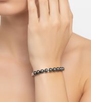 Bracciale moderno da donna Calvin Klein con perle, bracciale in acciaio inossidabile, gioiello da braccio, taglia XS, KJAKMD0401, argento