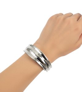 Stylish Calvin Klein Women's Stainless Steel Bangle Bracelet, Wrist Jewelry, Size XS, KJ4SMD0001, Silver