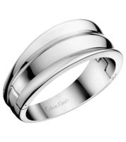 Stylish Calvin Klein Women's Stainless Steel Bangle Bracelet, Wrist Jewelry, Size XS, KJ4SMD0001, Silver
